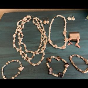White Shell & Abalone Jewelry